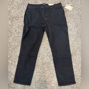 NYDJ Stella Relaxed Tapered Ankle Jeans 14 NWT Dark Wash Lift Tuck 28”